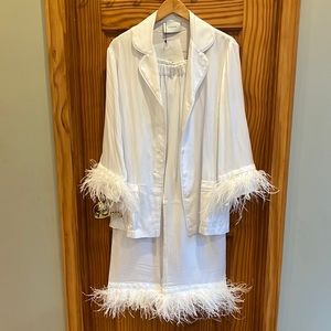 Sleeper Double Feather Trim PJ Set
